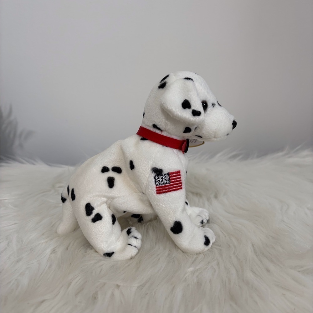 Ty(79)Dalmatian Rescue Plush Beanie Baby with Red Collar